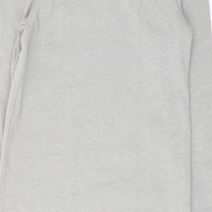 VILA Womens Grey Polyester T-Shirt Dress Size XS Crew Neck Pullover