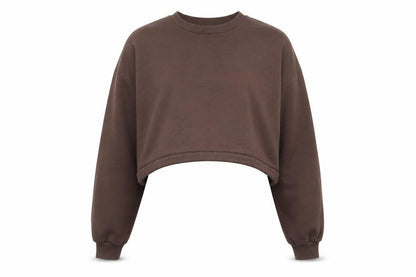 Zara Womens Brown Cotton Pullover Sweatshirt Size L Pullover