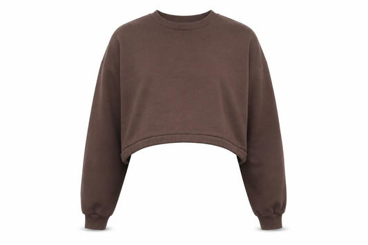 Zara Womens Brown Cotton Pullover Sweatshirt Size L Pullover