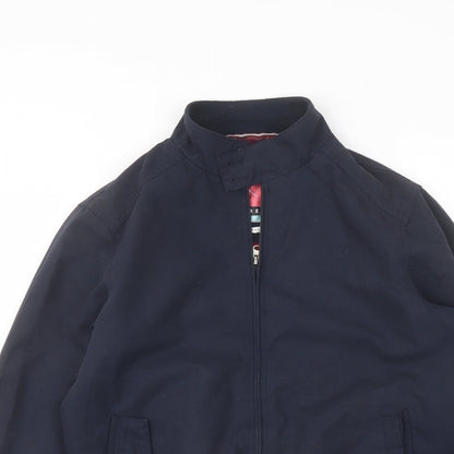 Mens UK Size S Tailored Saint Blue Bomber Jacket