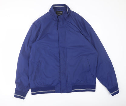 Mens UK Size L Greenwoods Blue Bomber Jacket