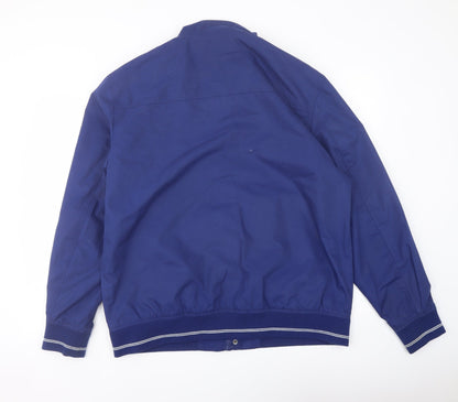 Mens UK Size L Greenwoods Blue Bomber Jacket