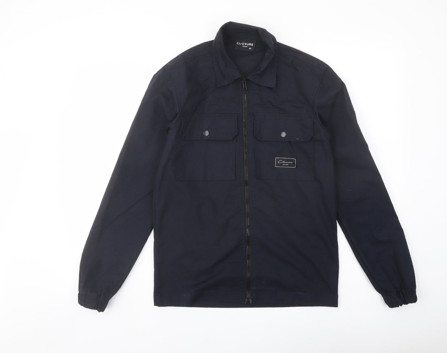 Mens UK Size XS Closure Blue Jacket