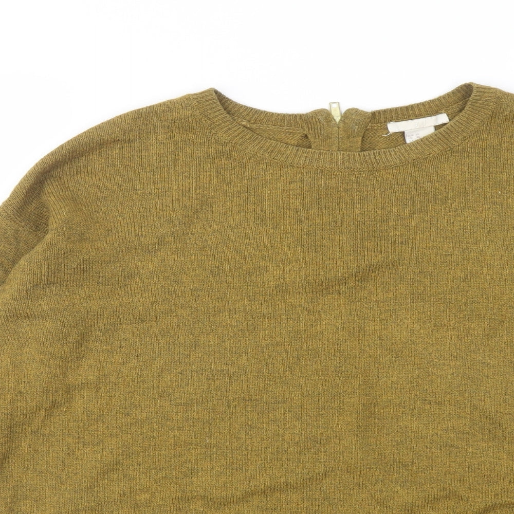 Womens UK Size XS H&M Brown Pullover Jumper