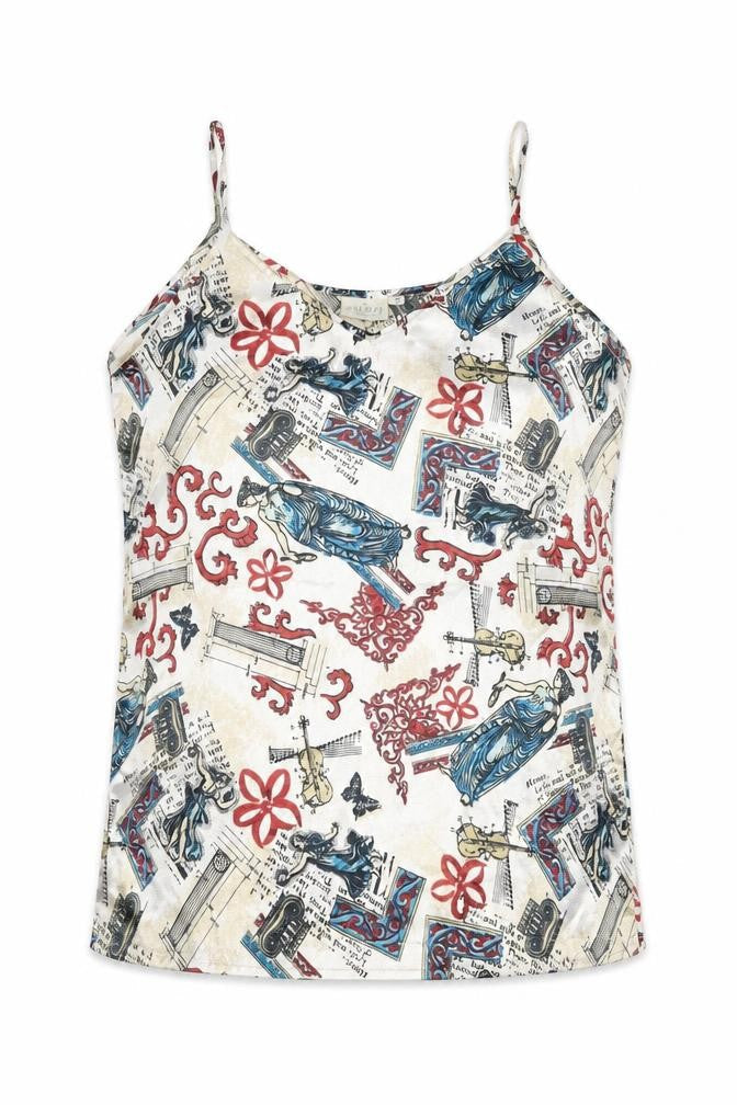 Womens UK Size 6 Falmer Multicoloured Camisole Blouse