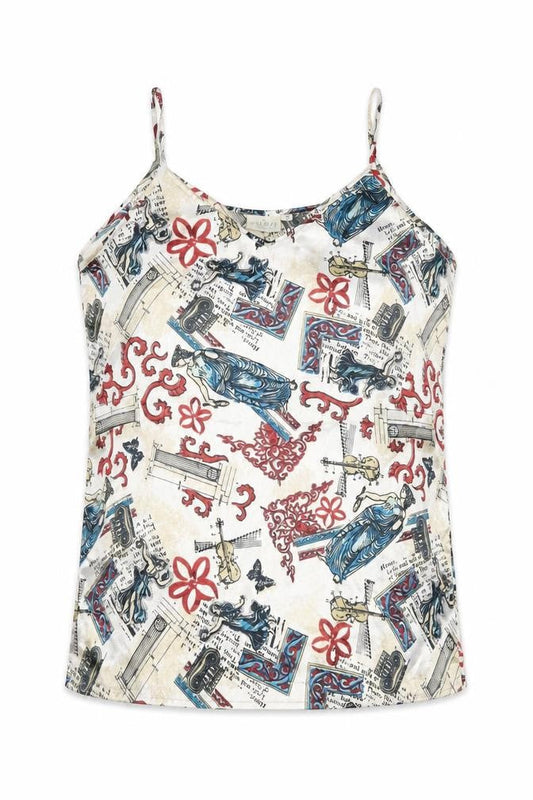 Womens UK Size 6 Falmer Multicoloured Camisole Blouse