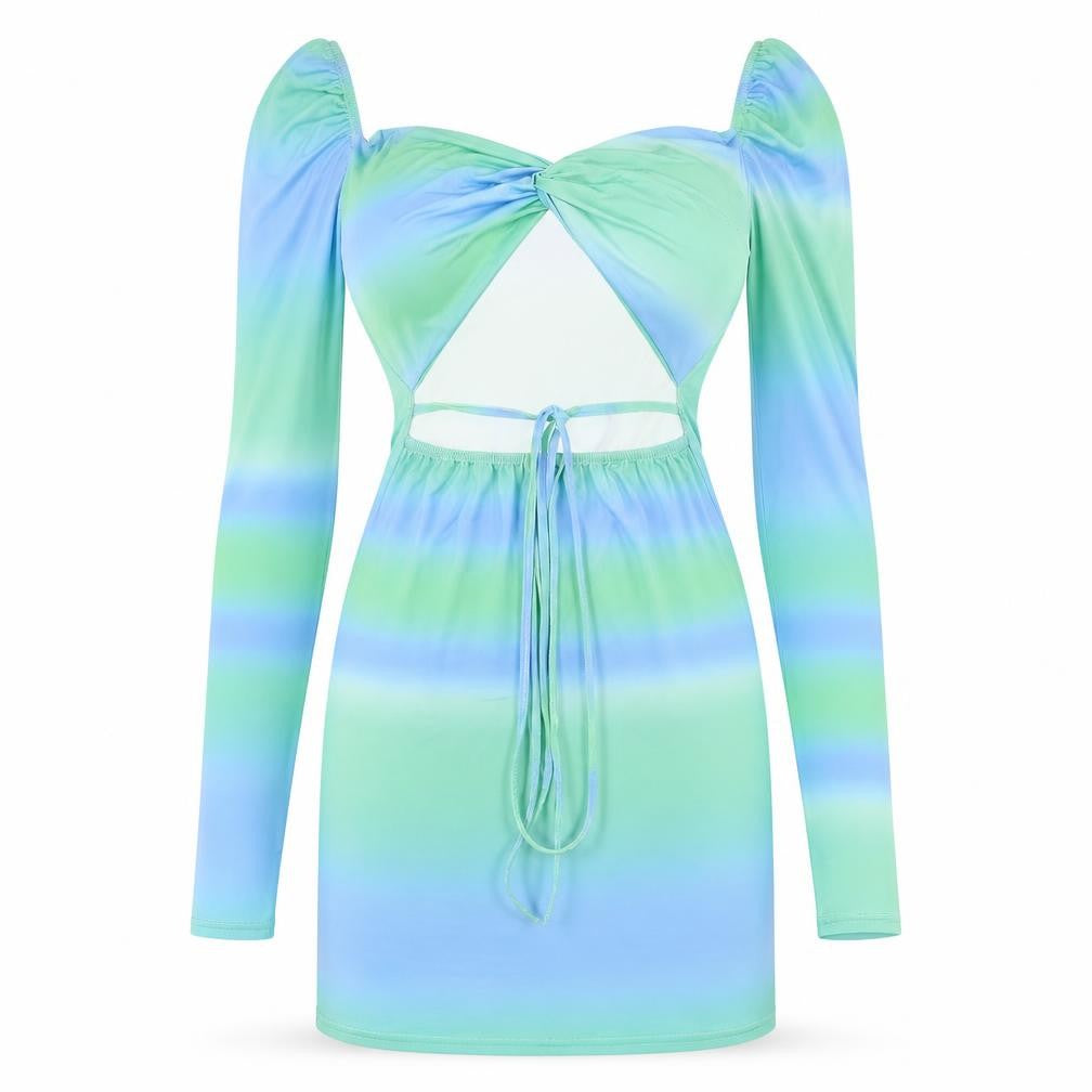 I SAW IT FIRST Womens Multicoloured Polyester Mini Size 14 Sweetheart Pullover - Ombre Cut Out