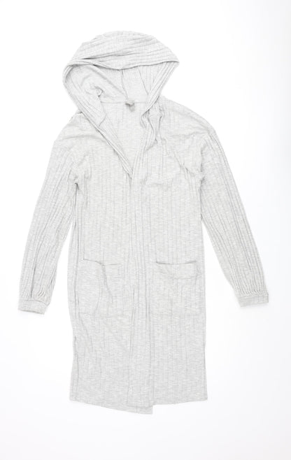 Womens UK Size 4 ASOS Grey Cardigan Jumper
