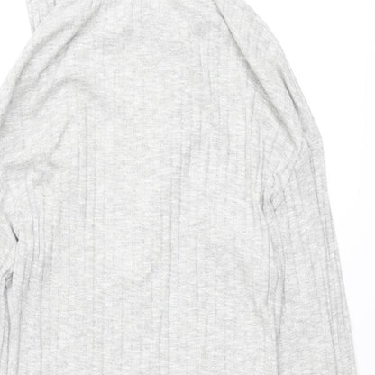 Womens UK Size 4 ASOS Grey Cardigan Jumper