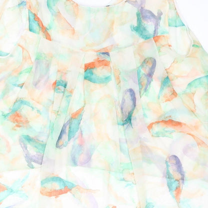 Womens UK Size M Zara Multicoloured Camisole Blouse