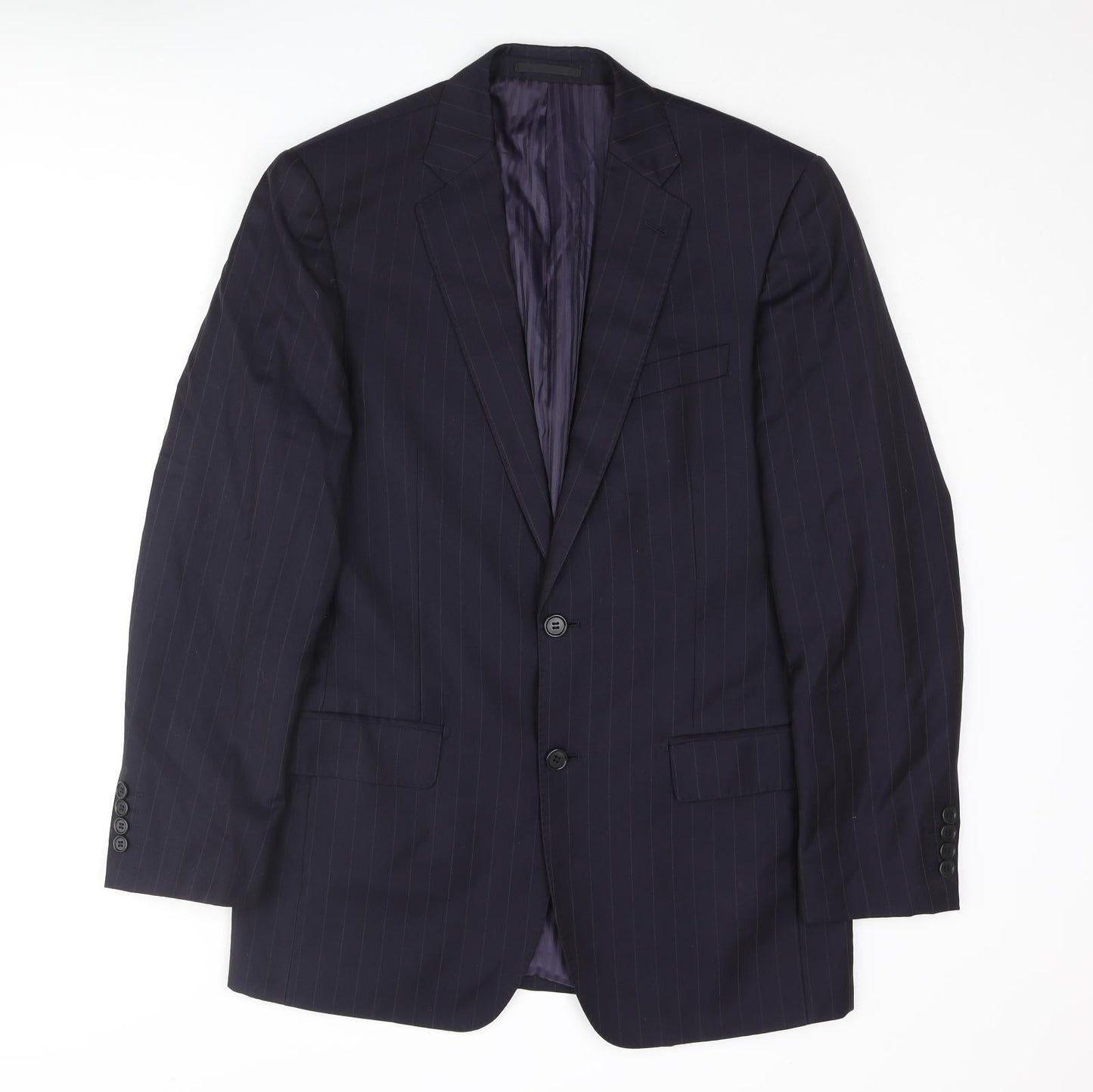 Mens UK Size 38 Savoy Taylors Guild Regular Blue Suit Jacket