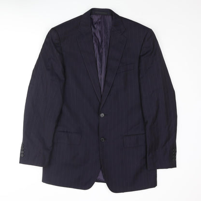 Mens UK Size 38 Savoy Taylors Guild Regular Blue Suit Jacket