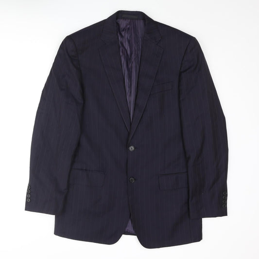 Mens UK Size 38 Savoy Taylors Guild Regular Blue Suit Jacket
