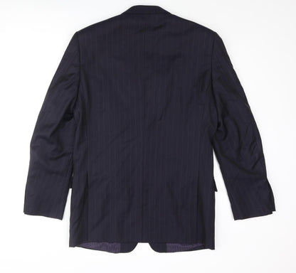 Mens UK Size 38 Savoy Taylors Guild Regular Blue Suit Jacket