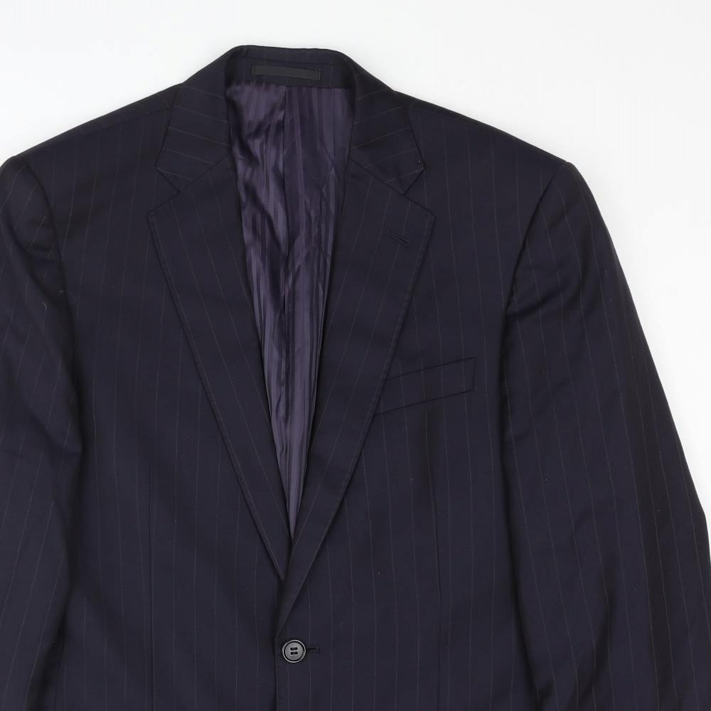 Mens UK Size 38 Savoy Taylors Guild Regular Blue Suit Jacket