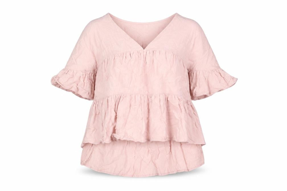 Womens UK Size 6 ASOS Pink Basic Blouse