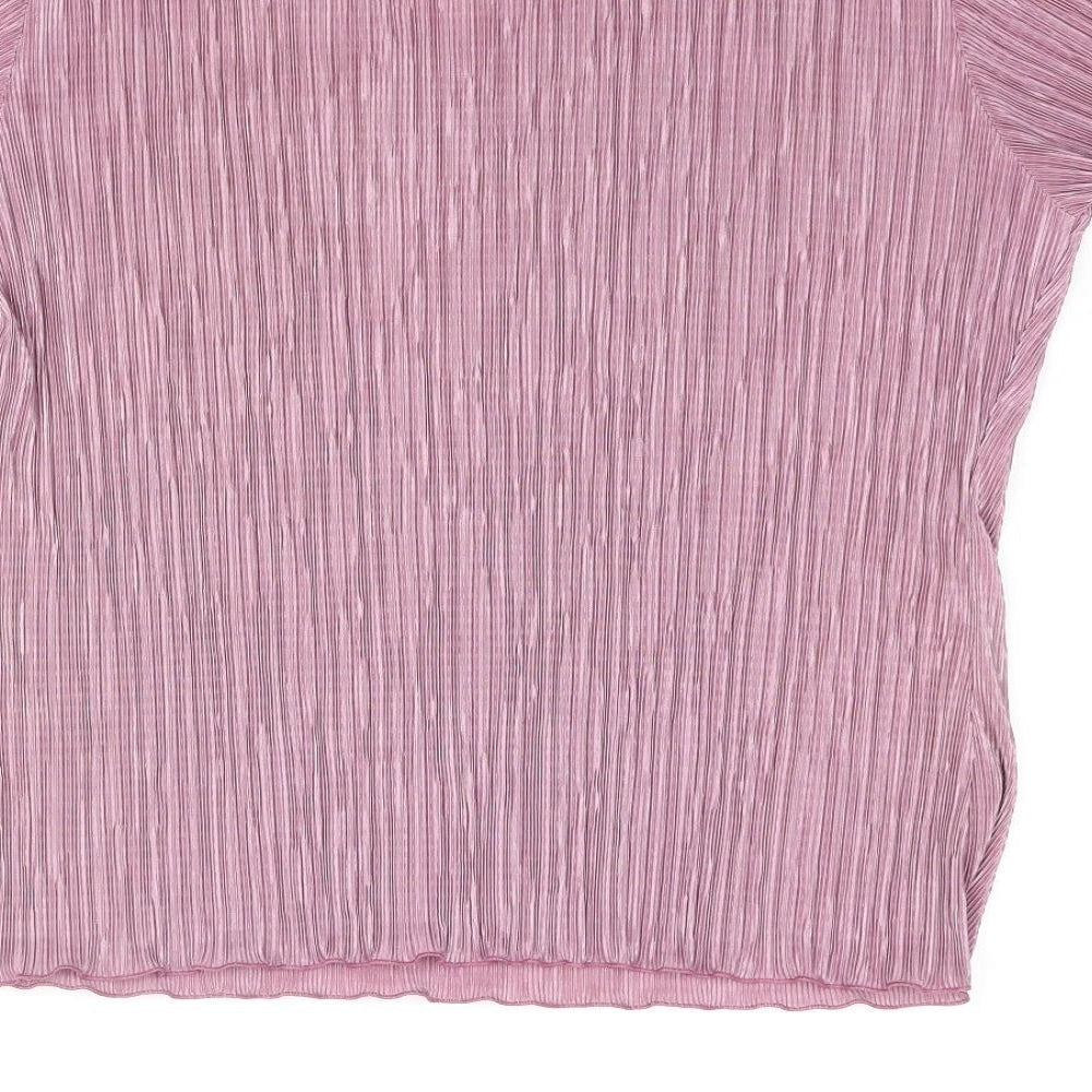 Womens UK Size 18 Soul Purple Basic Blouse