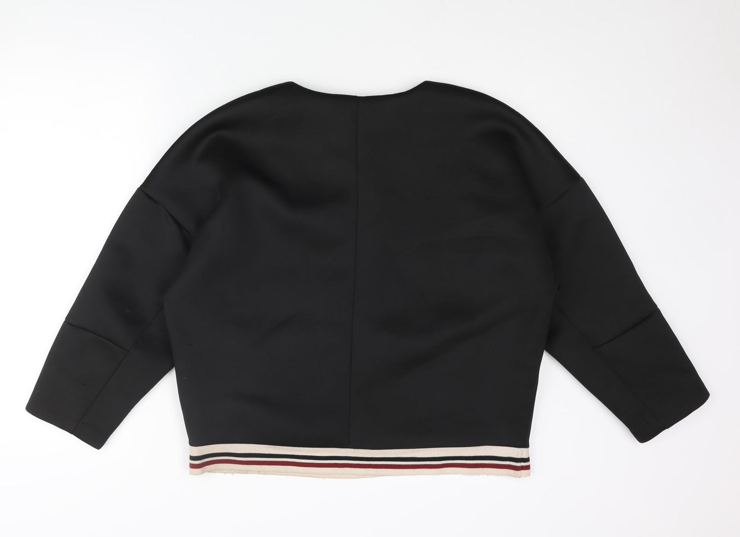 Womens UK Size M Mango Black Pullover Jumper