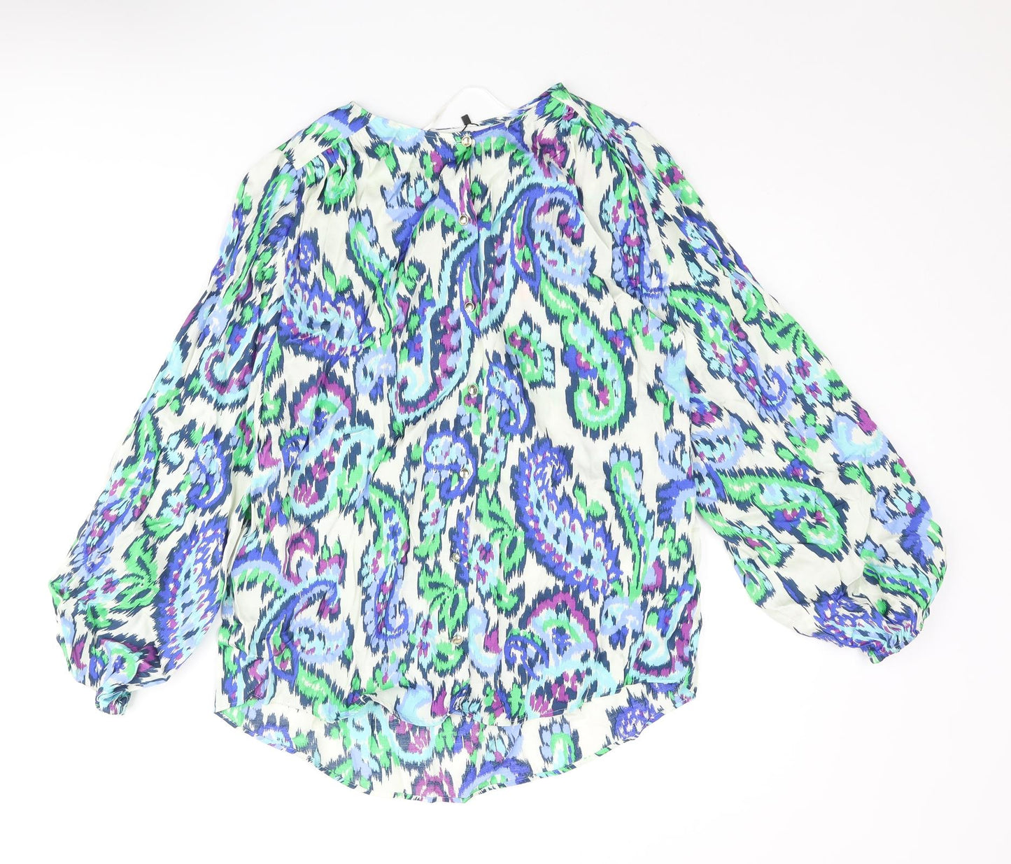 Womens UK Size XS Zara Multicoloured Basic Blouse