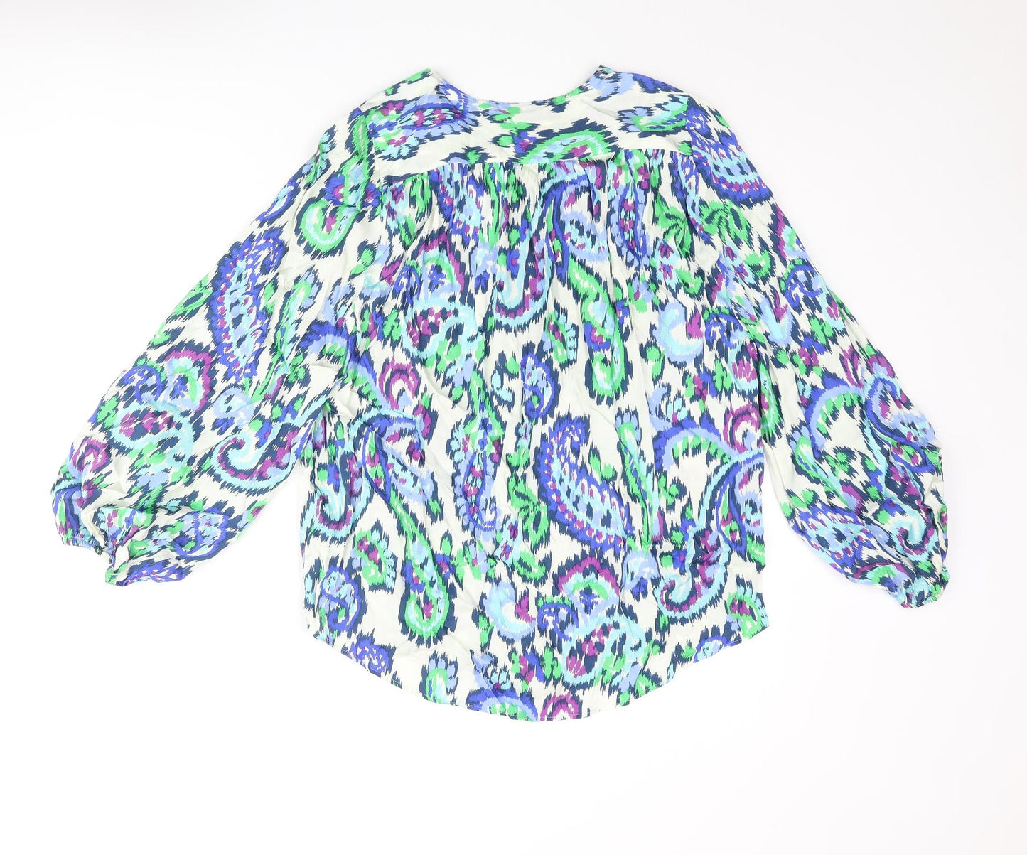 Womens UK Size XS Zara Multicoloured Basic Blouse