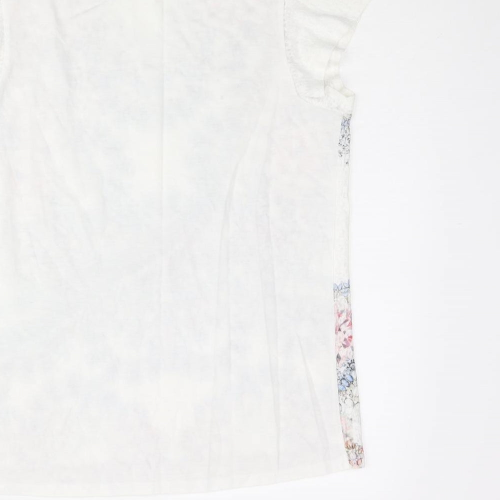 Womens UK Size 12 Dorothy Perkins White Basic Blouse