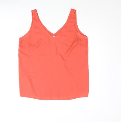 Womens UK Size 12 Wallis Red Camisole Blouse