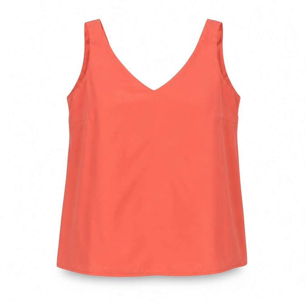 Womens UK Size 12 Wallis Red Camisole Blouse