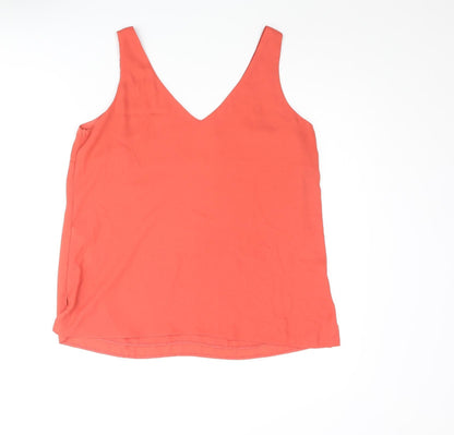 Womens UK Size 12 Wallis Red Camisole Blouse