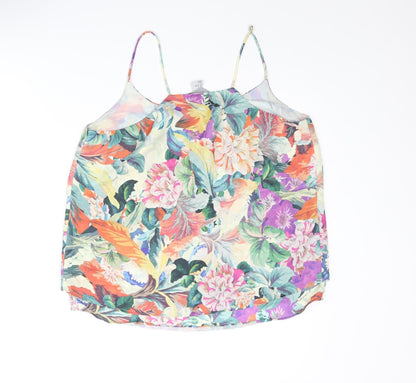 Womens UK Size 10 H&M Multicoloured Camisole Blouse