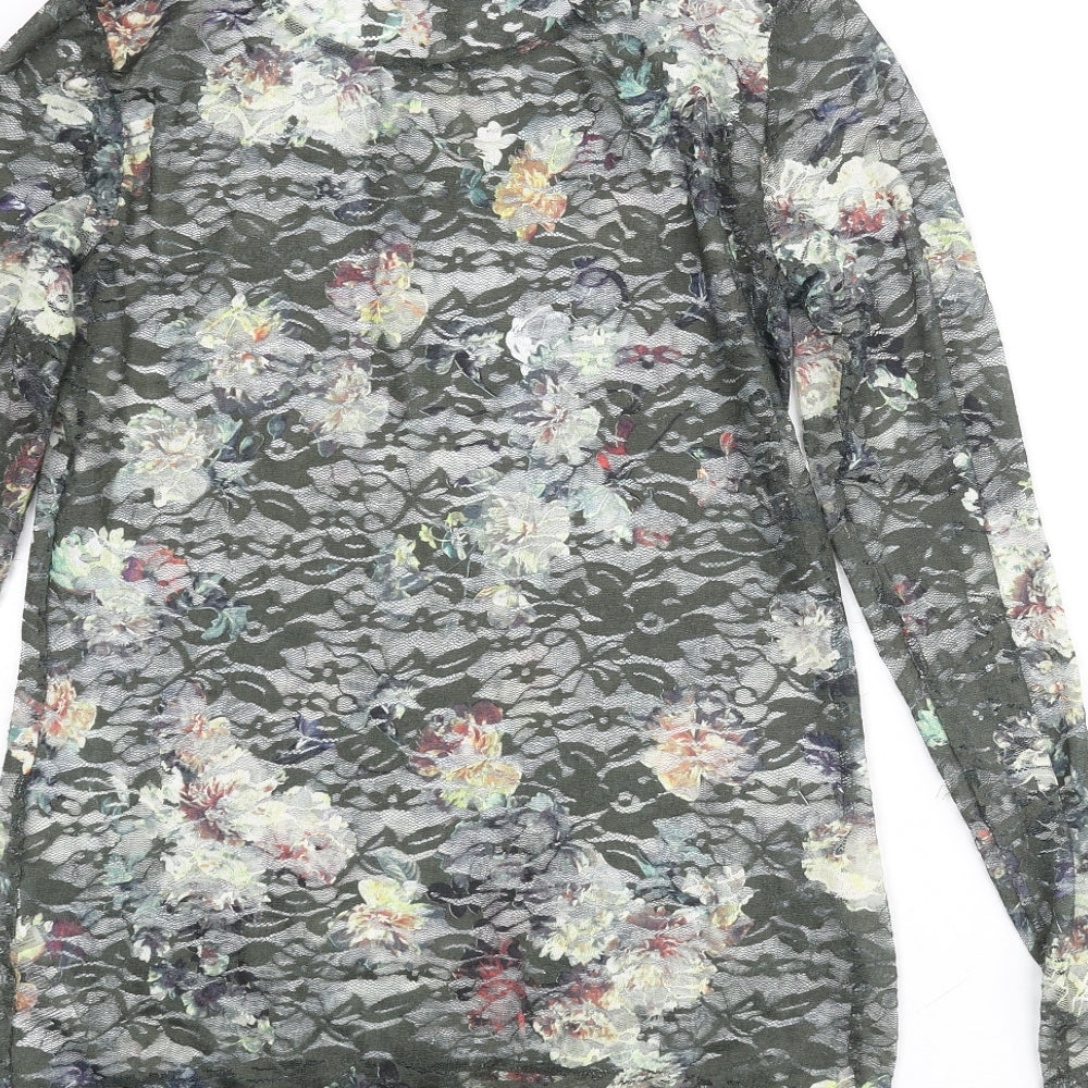 Womens UK Size M EDC Green Basic Blouse