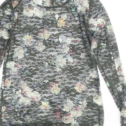 Womens UK Size M EDC Green Basic Blouse