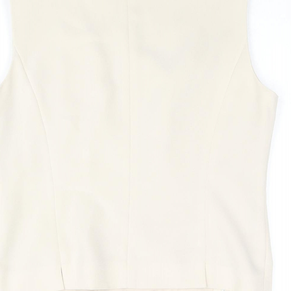 Womens UK Size 12 CC Beige Basic Blouse