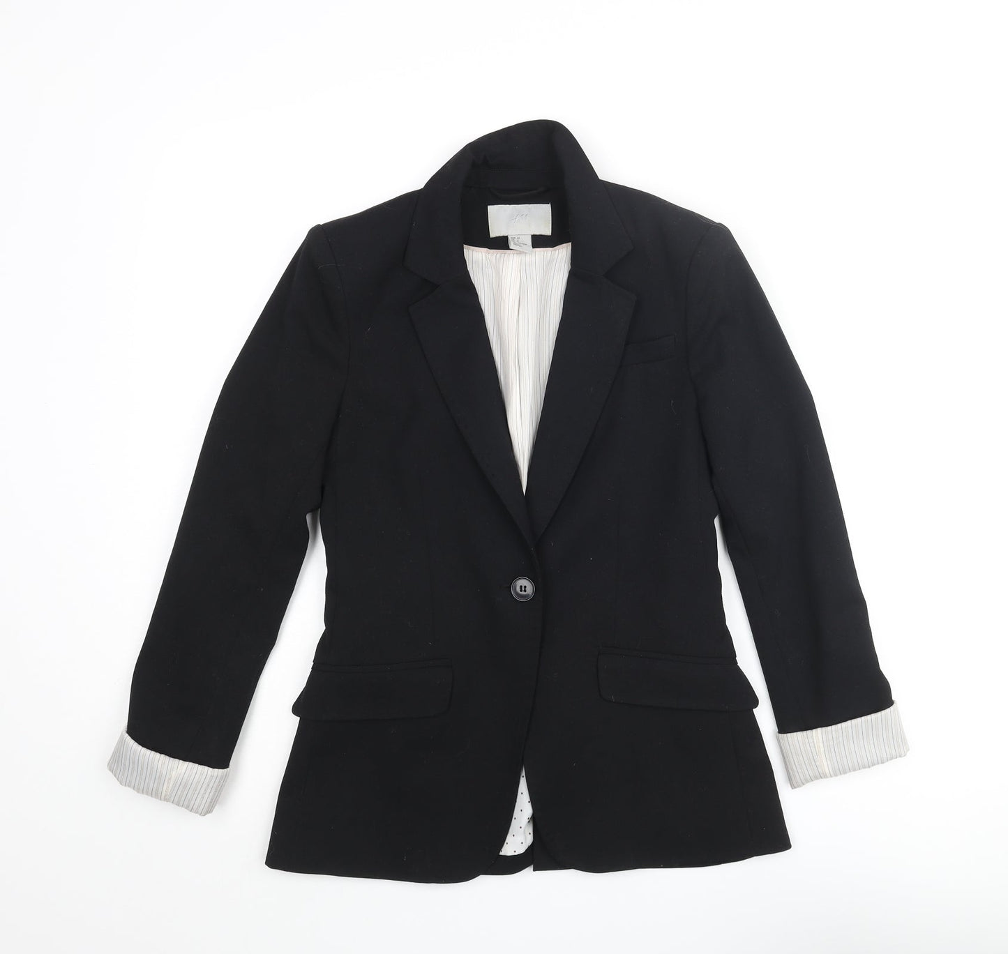 Womens UK Size 6 H&M Regular Black Blazer