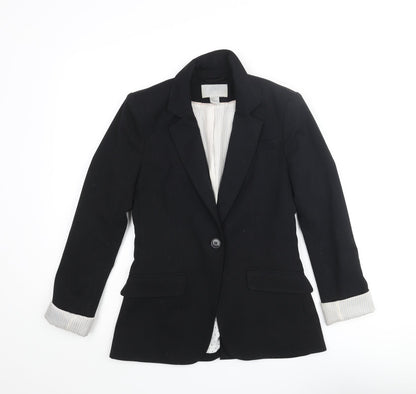 Womens UK Size 6 H&M Regular Black Blazer