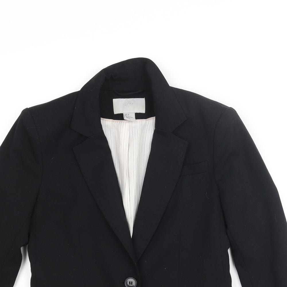 Womens UK Size 6 H&M Regular Black Blazer