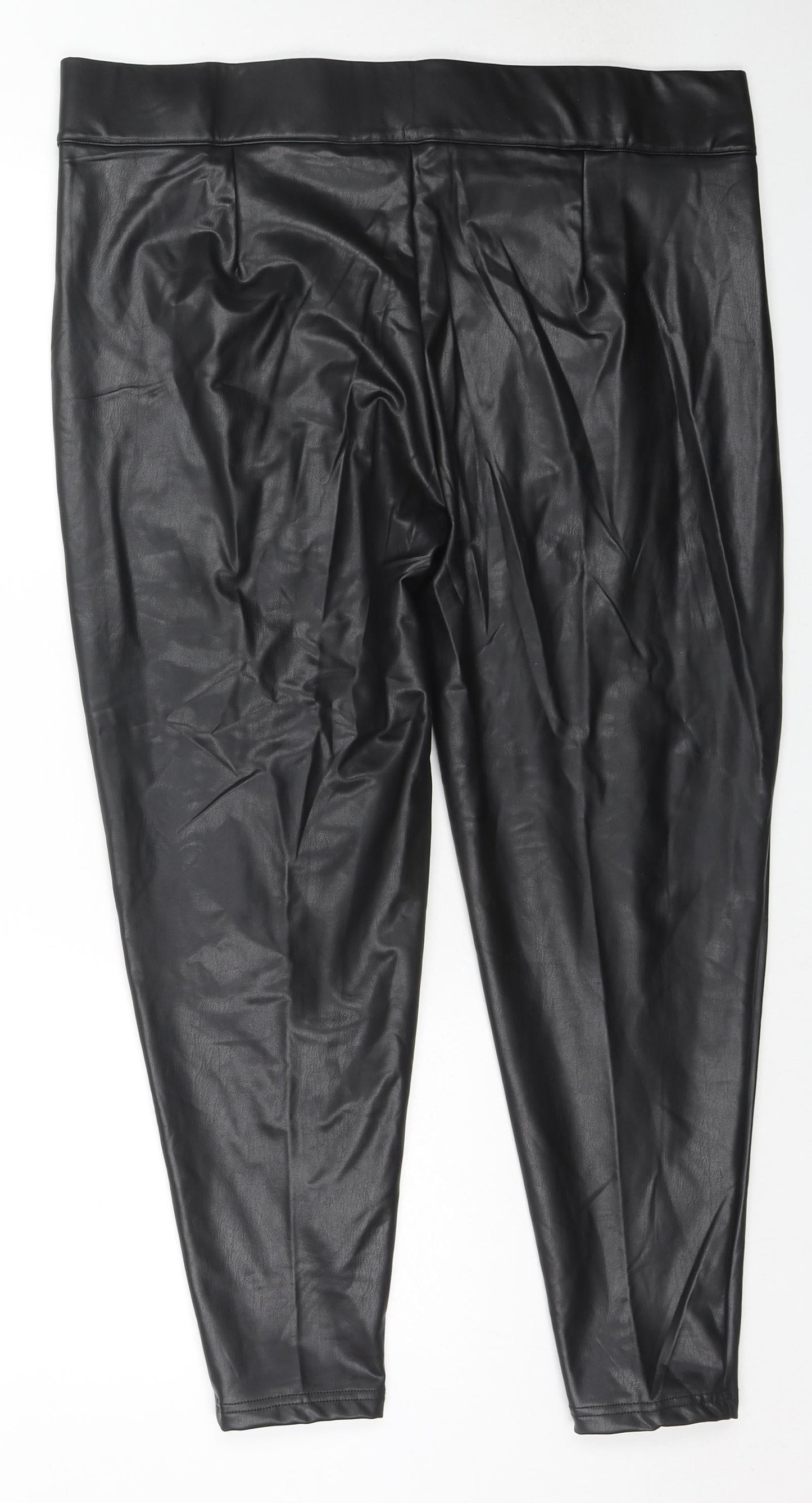 Womens UK Size 20 Marks and Spencer Regular Fit Pedal Pusher Black Trousers