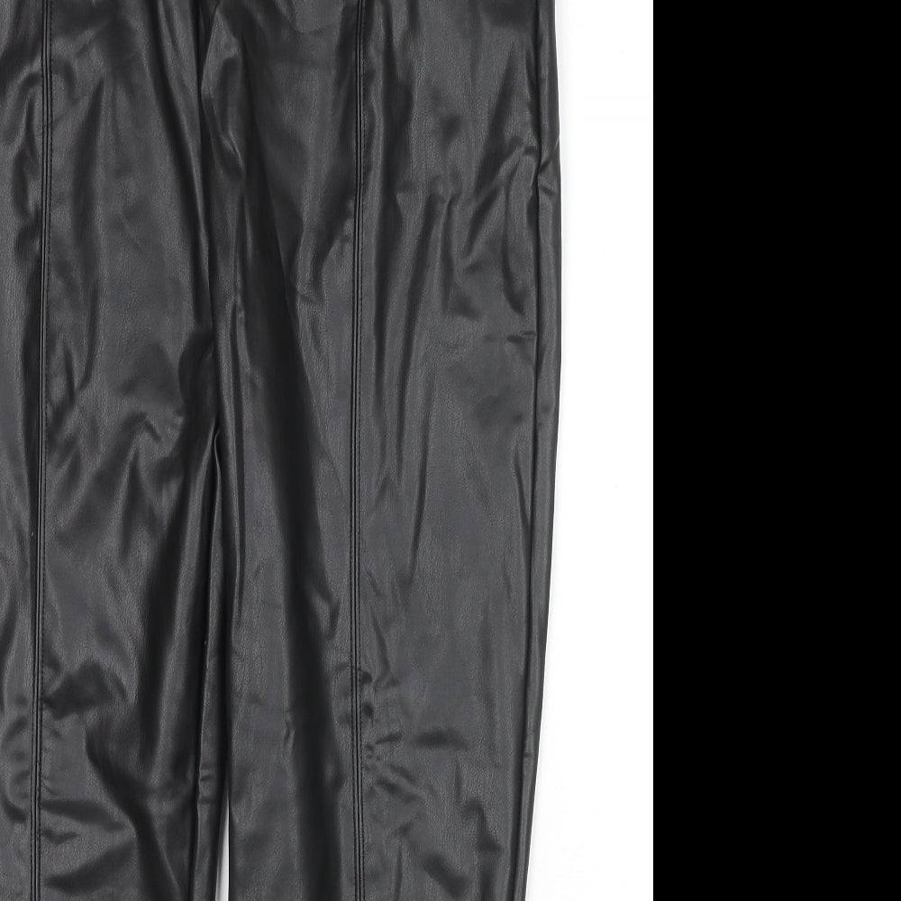 Womens UK Size 20 Marks and Spencer Regular Fit Pedal Pusher Black Trousers