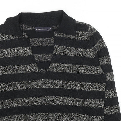 Womens UK Size S Marks and Spencer Black Pullover Jumper