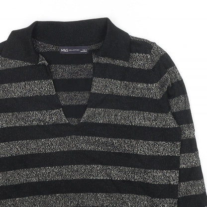Womens UK Size M Marks and Spencer Black Pullover Jumper
