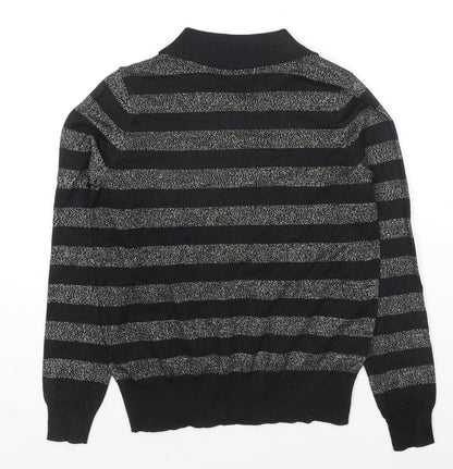 Womens UK Size S Marks and Spencer Black Pullover Jumper