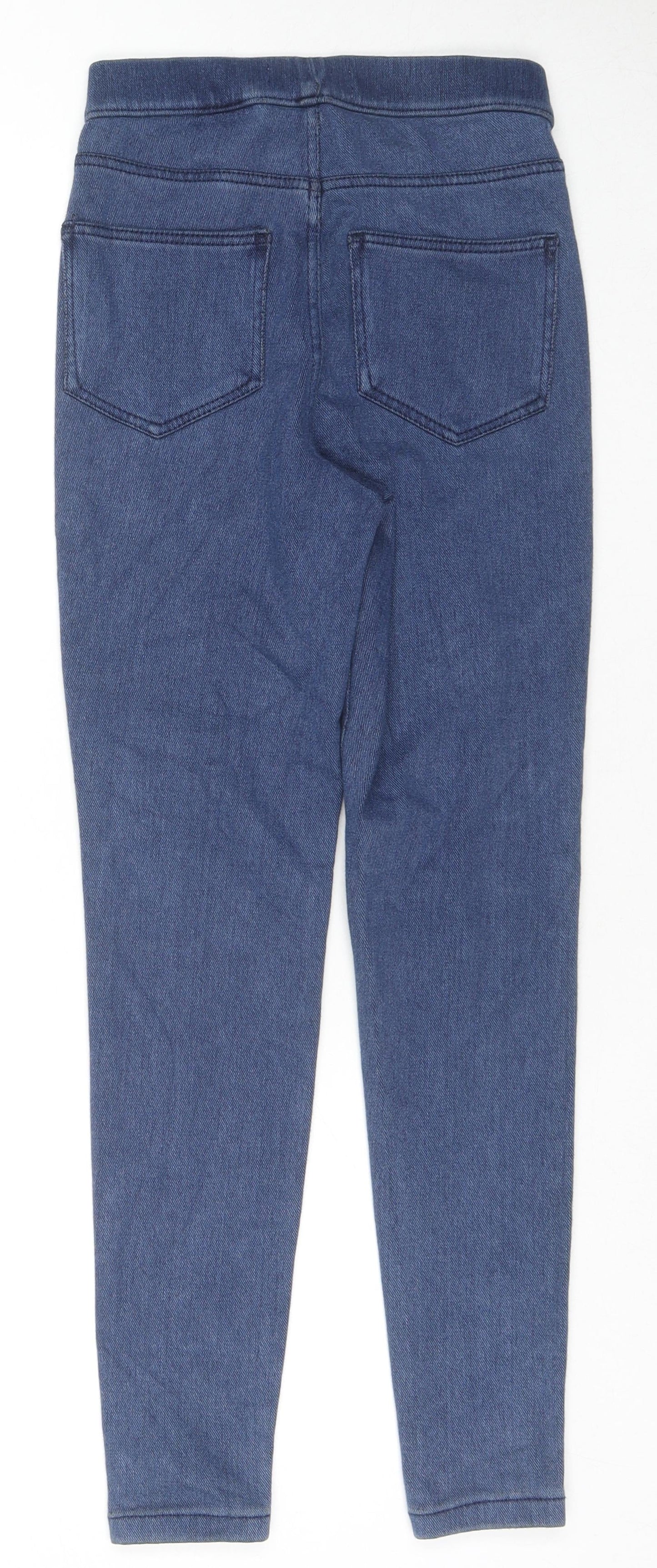 Marks and Spencer Womens Blue Cotton Jegging Jeans Size 6 L26 in Regular