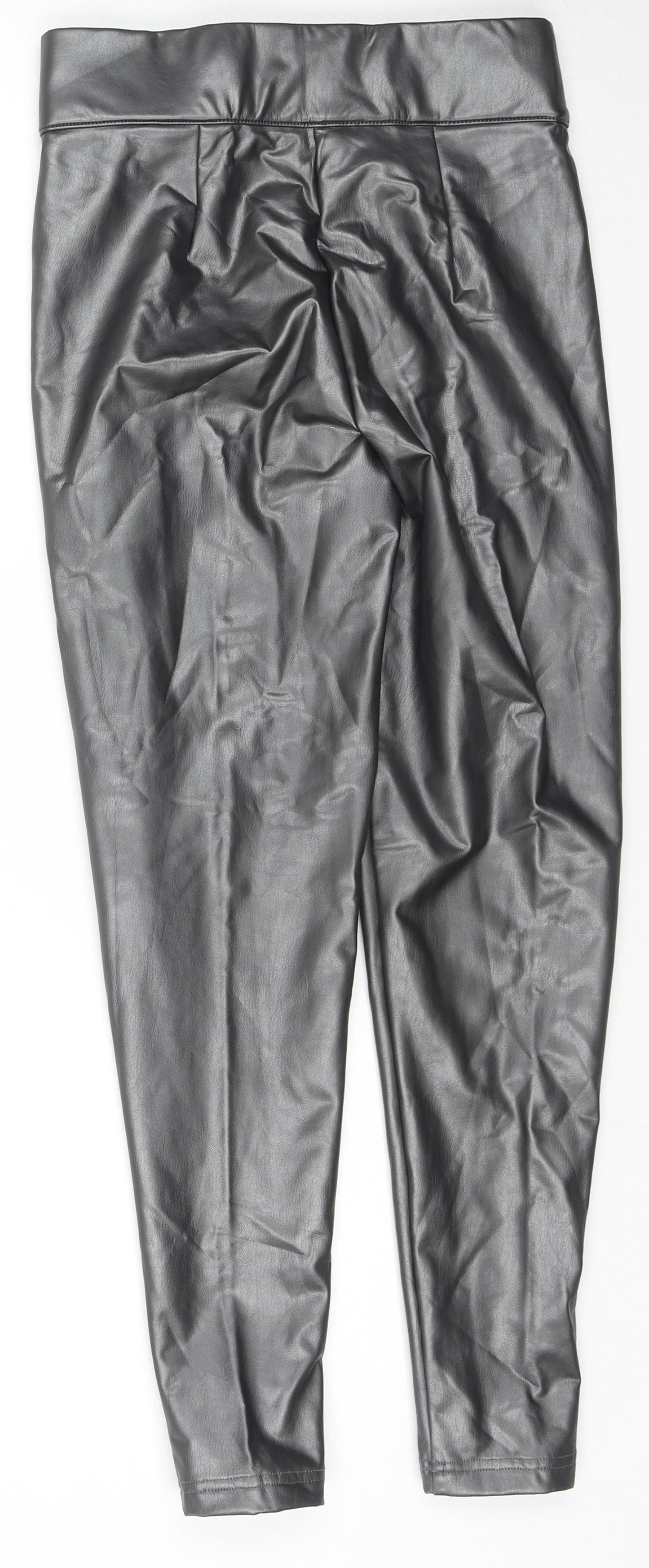 Womens UK Size 8 Marks and Spencer Regular Fit Pedal Pusher Black Trousers