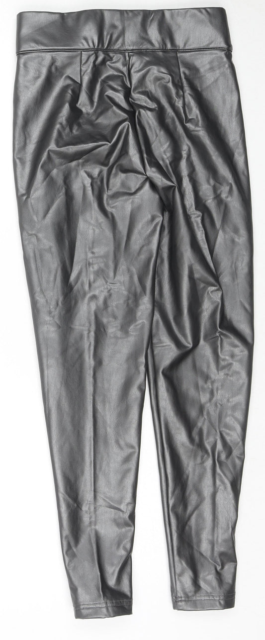 Womens UK Size 8 Marks and Spencer Regular Fit Pedal Pusher Black Trousers