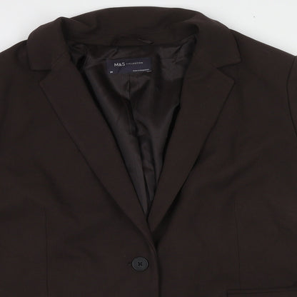 Womens UK Size 20 Marks and Spencer Regular Brown Suit Jacket