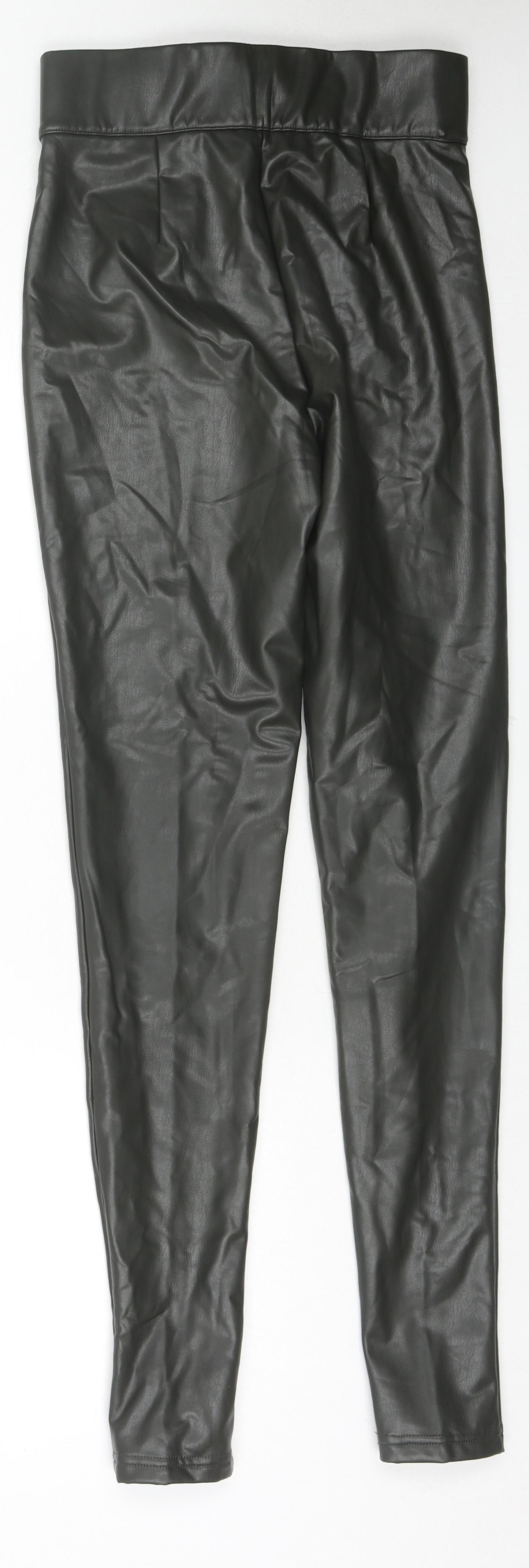 Womens UK Size 8 Marks and Spencer Regular Fit Pedal Pusher Black Trousers