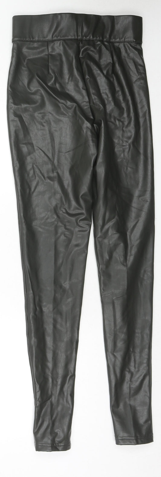 Womens UK Size 8 Marks and Spencer Regular Fit Pedal Pusher Black Trousers