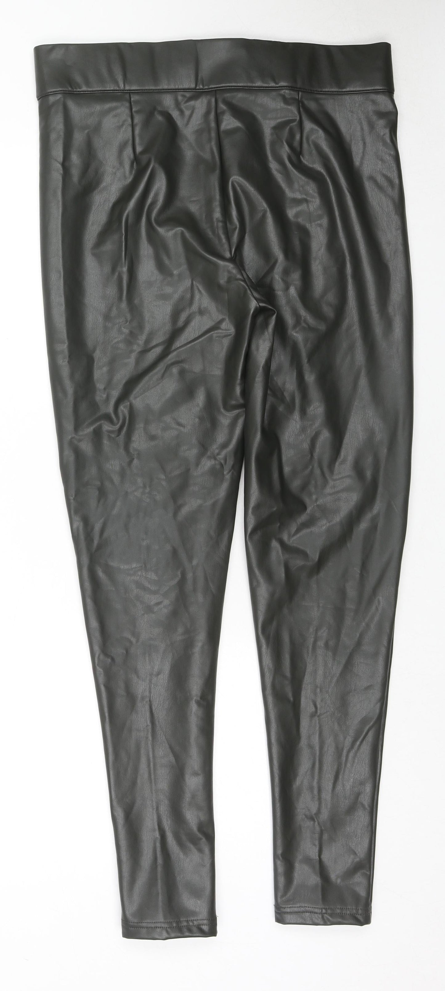 Womens UK Size 16 Marks and Spencer Regular Fit Pedal Pusher Black Trousers