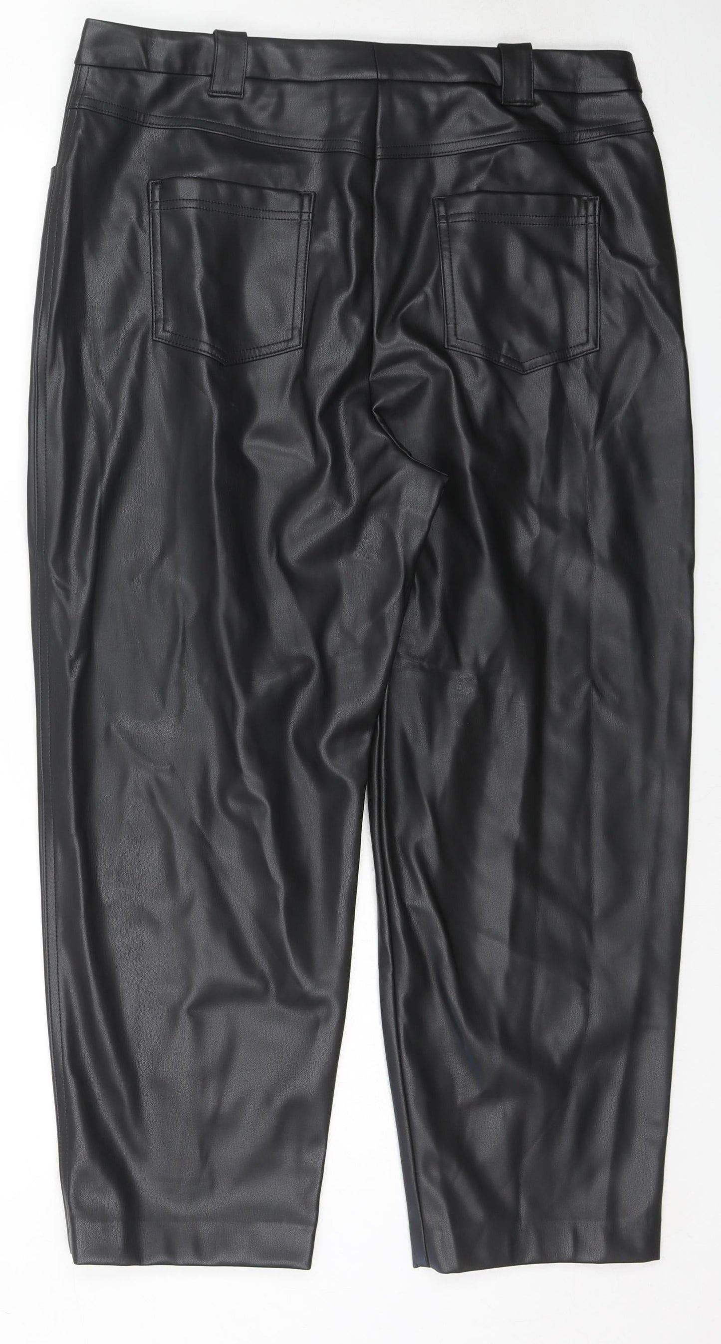 Womens UK Size 18 Marks and Spencer Regular Fit  Black Trousers