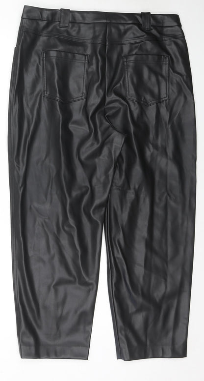 Womens UK Size 18 Marks and Spencer Regular Fit  Black Trousers