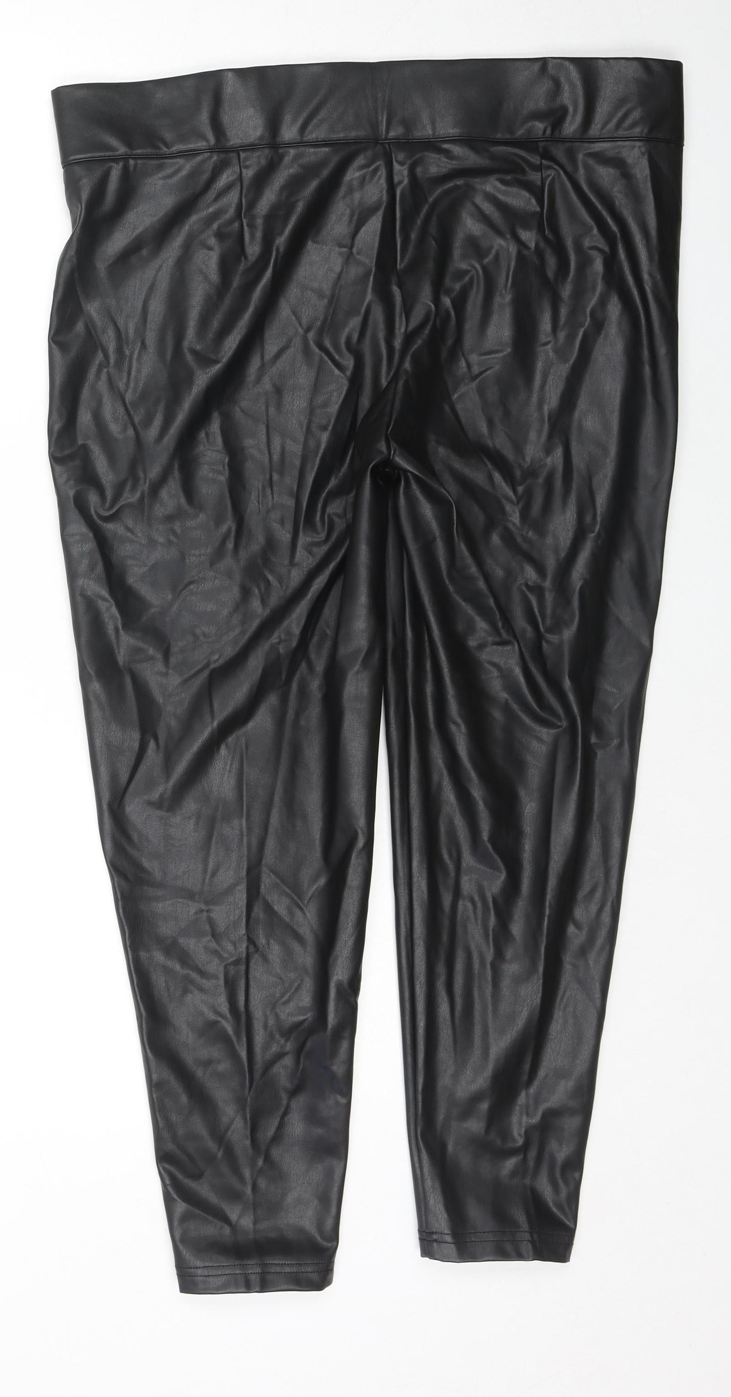 Womens UK Size 20 Marks and Spencer Regular Fit Pedal Pusher Black Trousers